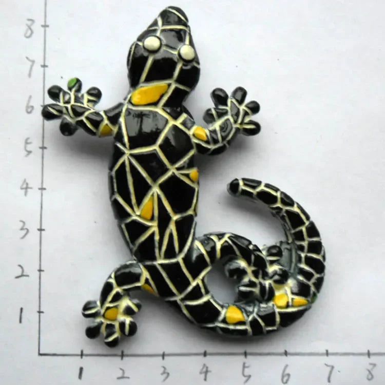 Spain Teneriffe Lizard Fridge Magnet Barcelona Lanzarote Ibiza Chameleon Animal Frog Refrigerator Magnetic Stickers Travel Gift - Grand Goldman