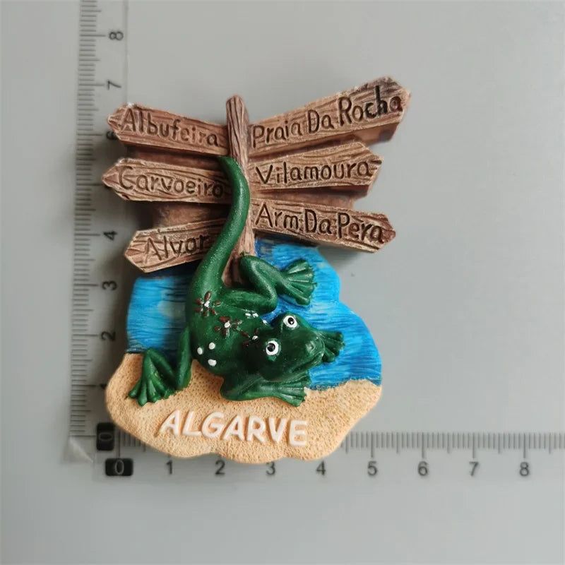 Spain Teneriffe Lizard Fridge Magnet Barcelona Lanzarote Ibiza Chameleon Animal Frog Refrigerator Magnetic Stickers Travel Gift - Grand Goldman