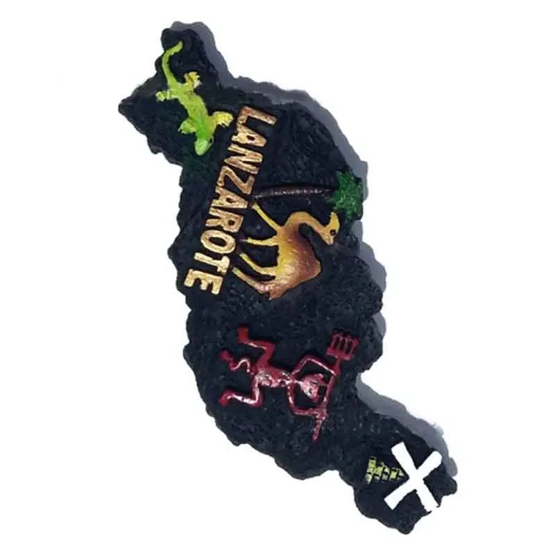 Spain Teneriffe Lizard Fridge Magnet Barcelona Lanzarote Ibiza Chameleon Animal Frog Refrigerator Magnetic Stickers Travel Gift - Grand Goldman