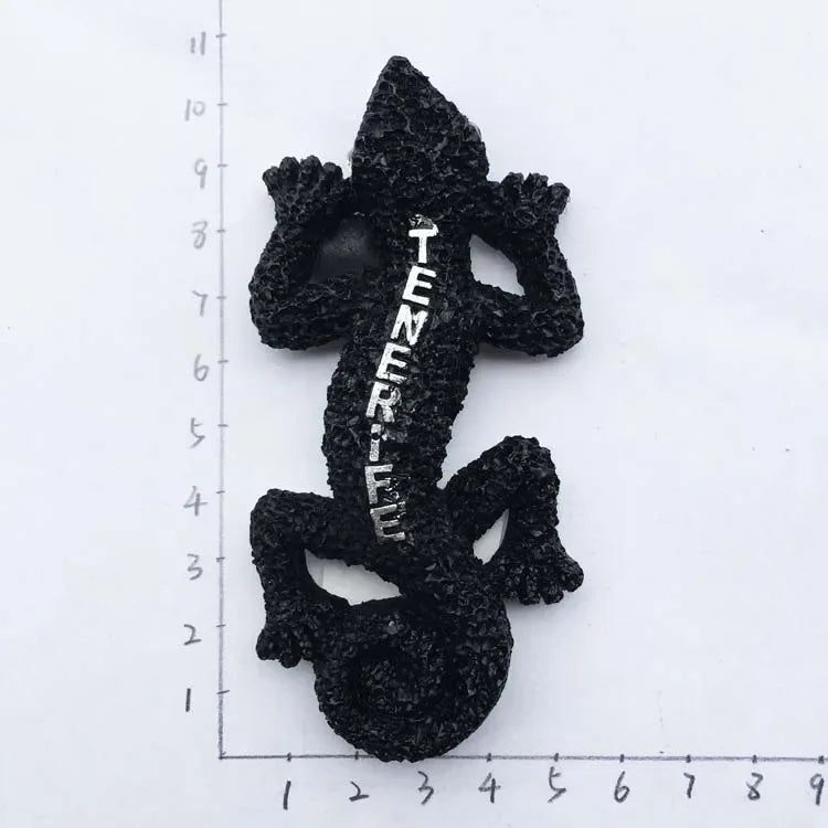 Spain Teneriffe Lizard Fridge Magnet Barcelona Lanzarote Ibiza Chameleon Animal Frog Refrigerator Magnetic Stickers Travel Gift - Grand Goldman