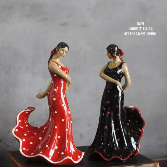 Spain Flamenco Spanish Dancing Girl  Tourist Souvenir Home Decoration Ornaments Desktop furnishing Tourist Souvenirs Gifts - Grand Goldman