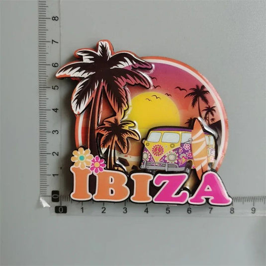 Spain IBIZA Tenefife Barcelona Woodon Refrigerator Magnets Travel Souvenir Home Decoration Gift for Friends - Grand Goldman