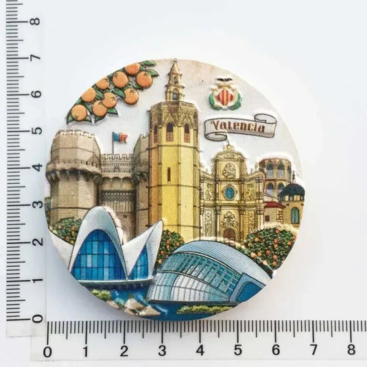 Spain Madrid Fridge Magnets Tourist Souvenir Cordobam Barcelona Sevilla Toledo Magnetic Refrigerator Stickers Collection Gifts - Grand Goldman