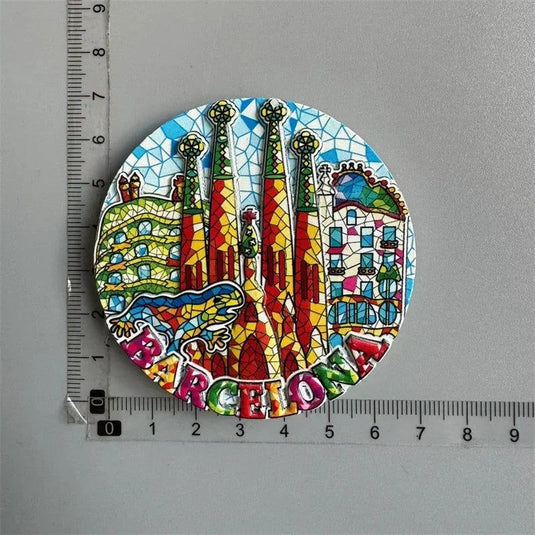 Spain Madrid Fridge Magnets Tourist Souvenir Cordobam Barcelona Sevilla Toledo Magnetic Refrigerator Stickers Collection Gifts - Grand Goldman