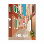 Spain Turkey Hawaii Amalfi Coast Travel Poster Greece Wall Art Canvas Painting Home Decor - Grand Goldman