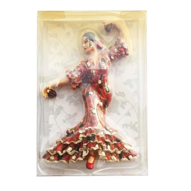Spanish Fridge Magnets Flamenco Dancer MallorcaTourism Souvenir Decorative Arts Refrigerator Magnetic Stickers Home Decoration - Grand Goldman