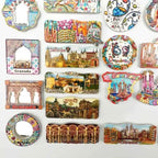 Spanish Fridge Magnets Toledo Granada Madrid Sevilla Barcelona Girona Espana tourism souvenir UV magnetic refrigerator stickers - Grand Goldman