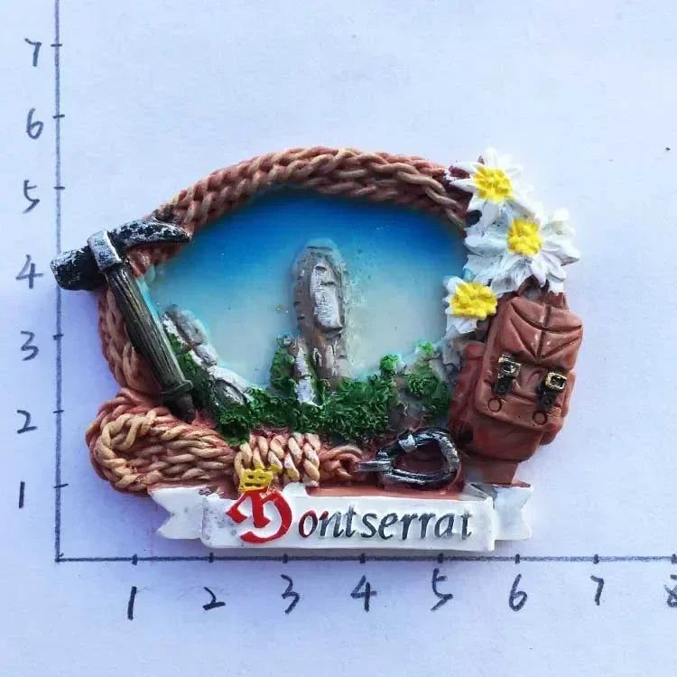 Spanish Fridge Magnets Toledo La Catedra Cathedral Malaga Montserrat Magnetic Refrigerator Stickers Tourist Souvenirs Idea Gifts - Grand Goldman