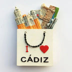 Spanish Fridge Magnets Toledo La Catedra Cathedral Malaga Montserrat Magnetic Refrigerator Stickers Tourist Souvenirs Idea Gifts - Grand Goldman