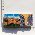 Spanish Fridge Magnets Toledo La Catedra Cathedral Malaga Montserrat Magnetic Refrigerator Stickers Tourist Souvenirs Idea Gifts - Grand Goldman