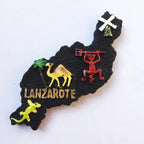 Spanish Refrigerator Magnets Lanzarote Travel Souvenir Fridge Sticker Spain Tourist Collection Home Decoration Hand Gift - Grand Goldman