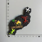 Spanish Refrigerator Magnets Lanzarote Travel Souvenir Fridge Sticker Spain Tourist Collection Home Decoration Hand Gift - Grand Goldman