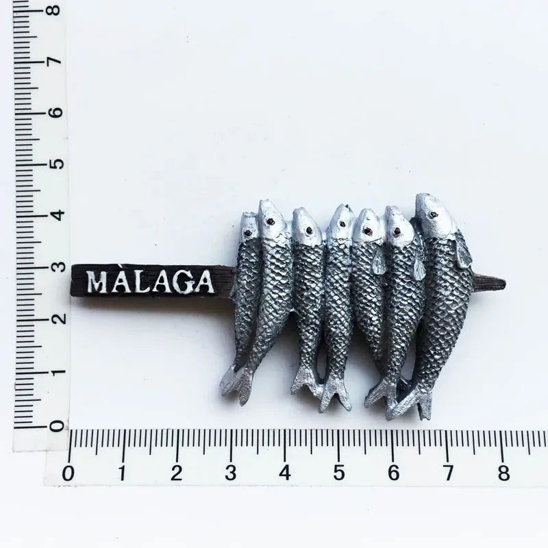 Spanish Tourist fridge magnets Souvenirs Valencia Cathedral 3d Resin Magnetic Magnet Refrigerator Stickers Collection Gifts - Grand Goldman