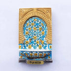 Spanish Tourist fridge magnets Souvenirs Valencia Cathedral 3d Resin Magnetic Magnet Refrigerator Stickers Collection Gifts - Grand Goldman