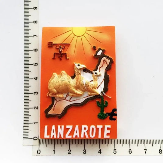 Spanish Refrigerator Magnets Lanzarote Travel Souvenir Fridge Sticker Spain Tourist Collection Home Decoration Hand Gift - Grand Goldman