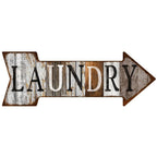 Special Arrow Shape Metal Tin Sign Waterproof Girl Cave Happy Hour Laundry Vintage Ornamental Mark Sign Board Wall Pub Cafe Bar - Grand Goldman
