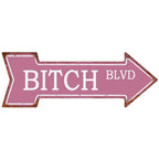 Special Arrow Shape Metal Tin Sign Waterproof Girl Cave Happy Hour Laundry Vintage Ornamental Mark Sign Board Wall Pub Cafe Bar - Grand Goldman