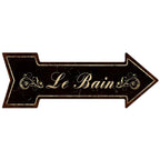 Special Arrow Shape Metal Tin Sign Waterproof Girl Cave Happy Hour Laundry Vintage Ornamental Mark Sign Board Wall Pub Cafe Bar - Grand Goldman