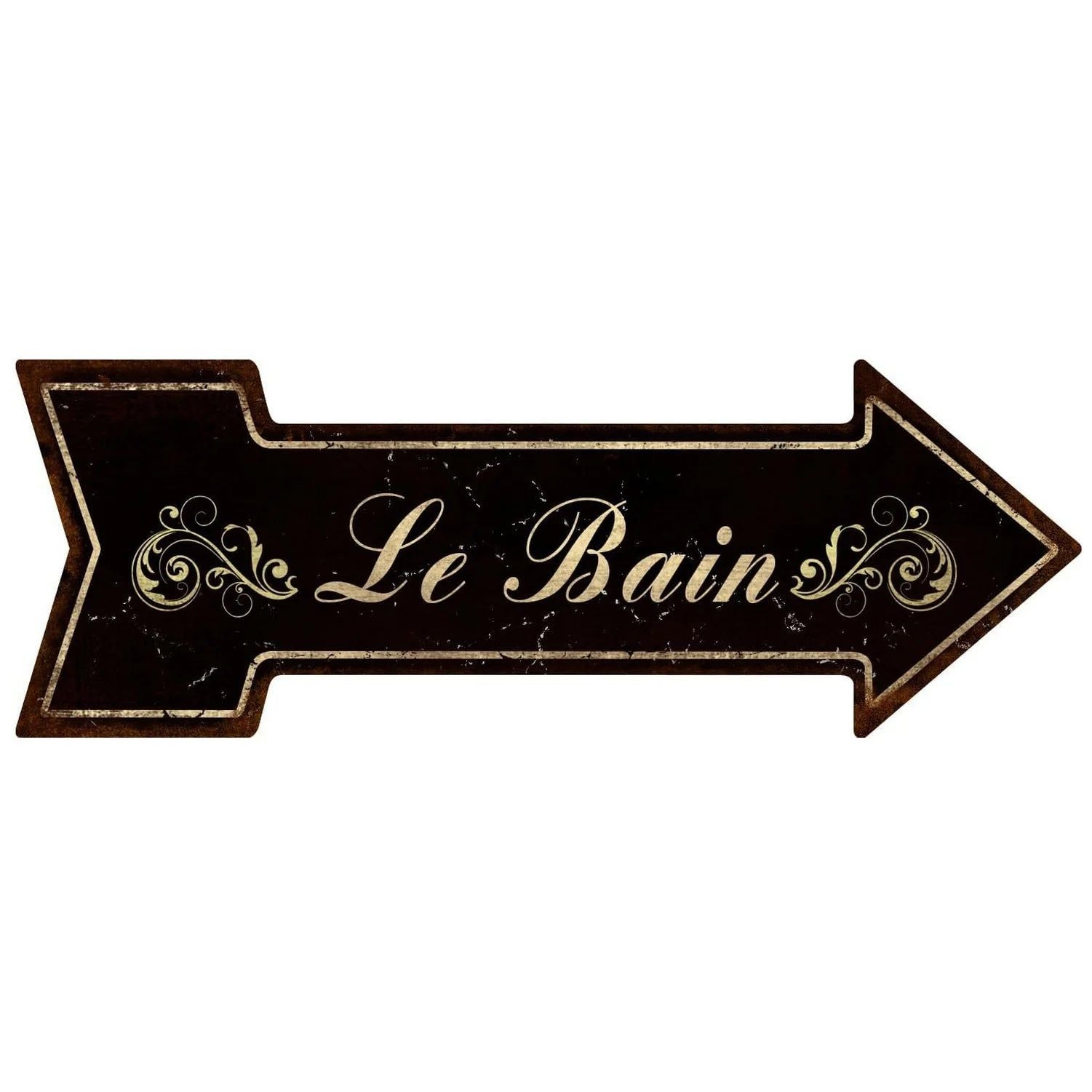 Special Arrow Shape Metal Tin Sign Waterproof Girl Cave Happy Hour Laundry Vintage Ornamental Mark Sign Board Wall Pub Cafe Bar - Grand Goldman