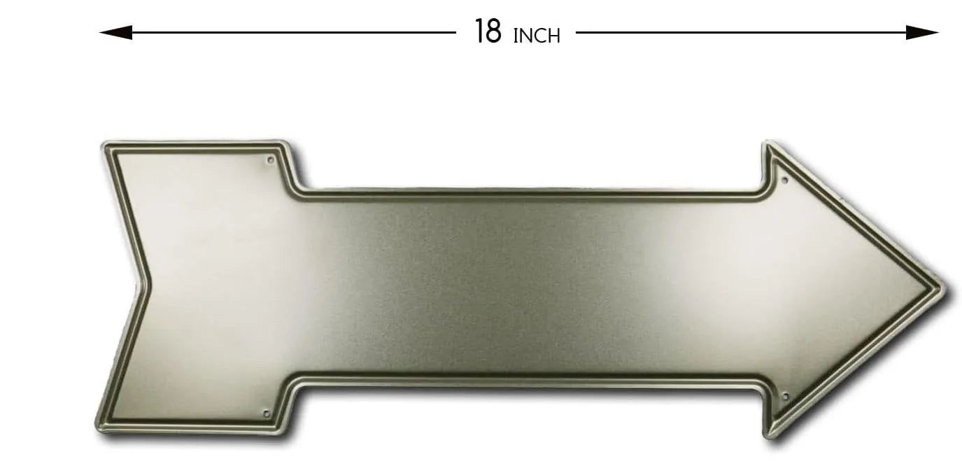 Special Arrow Shape Metal Tin Sign Waterproof Girl Cave Happy Hour Laundry Vintage Ornamental Mark Sign Board Wall Pub Cafe Bar - Grand Goldman