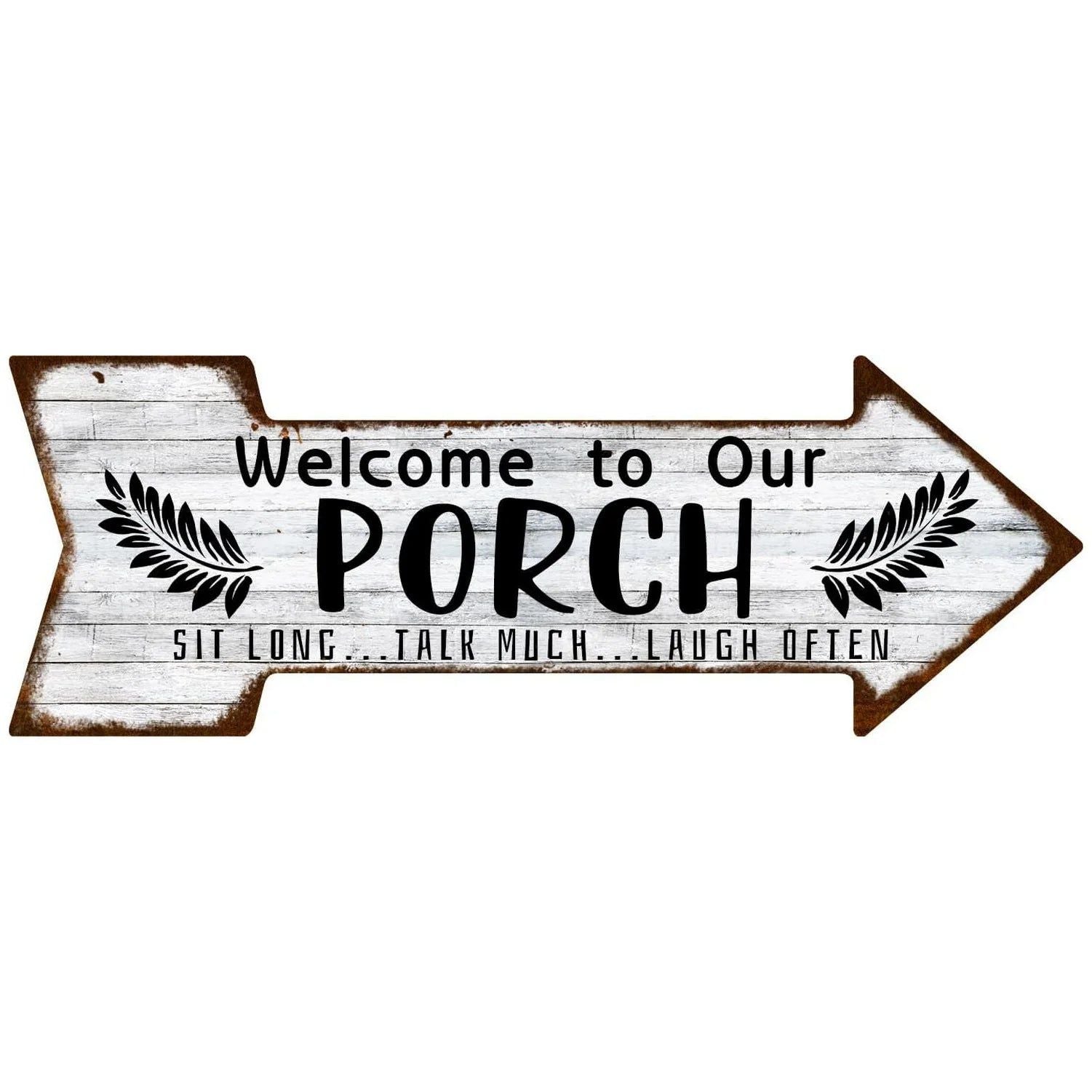 Special Arrow Shape Metal Tin Sign Waterproof Girl Cave Happy Hour Laundry Vintage Ornamental Mark Sign Board Wall Pub Cafe Bar - Grand Goldman