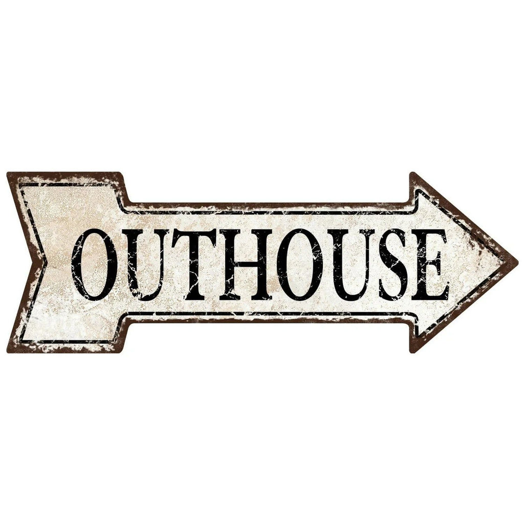 Special Arrow Shape Metal Tin Sign Waterproof Girl Cave Happy Hour Laundry Vintage Ornamental Mark Sign Board Wall Pub Cafe Bar - Grand Goldman