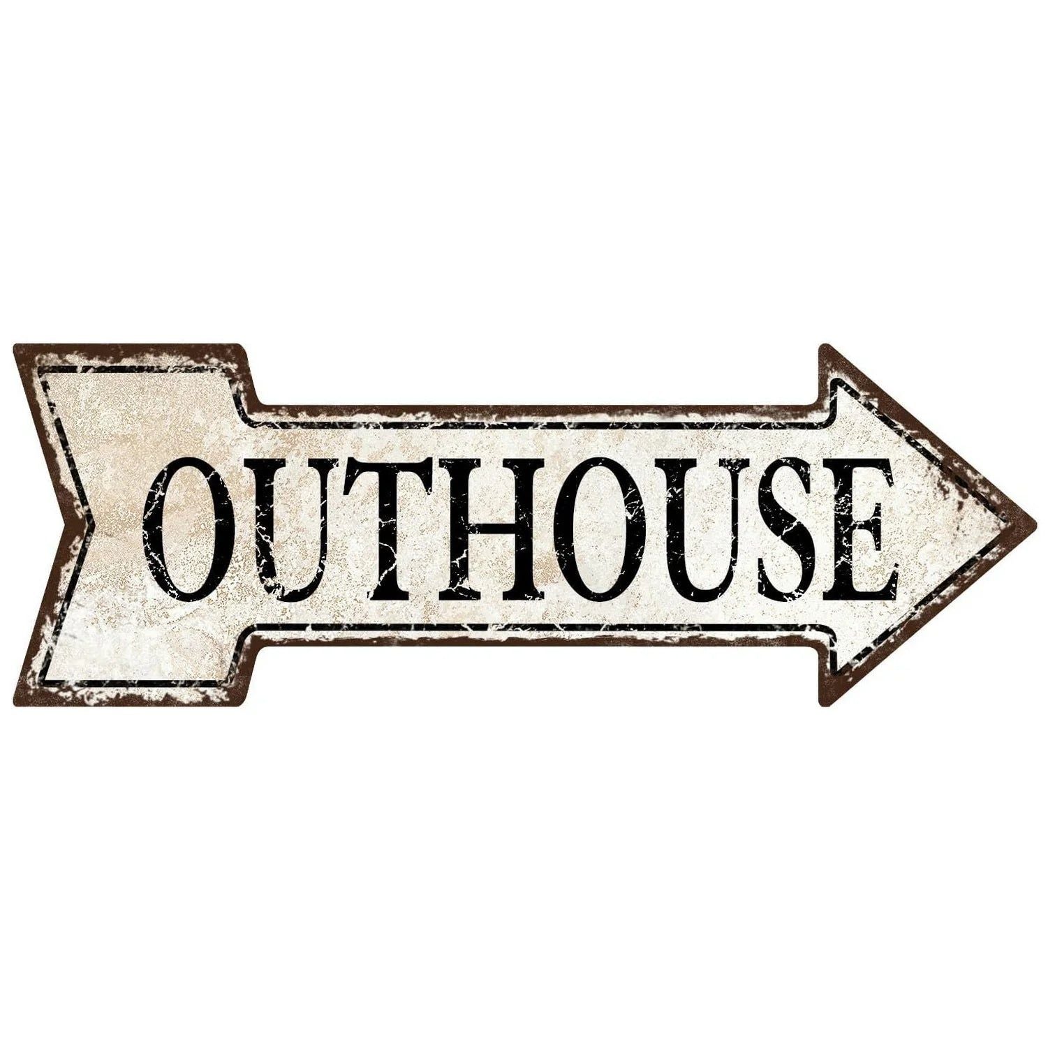 Special Arrow Shape Metal Tin Sign Waterproof Girl Cave Happy Hour Laundry Vintage Ornamental Mark Sign Board Wall Pub Cafe Bar - Grand Goldman