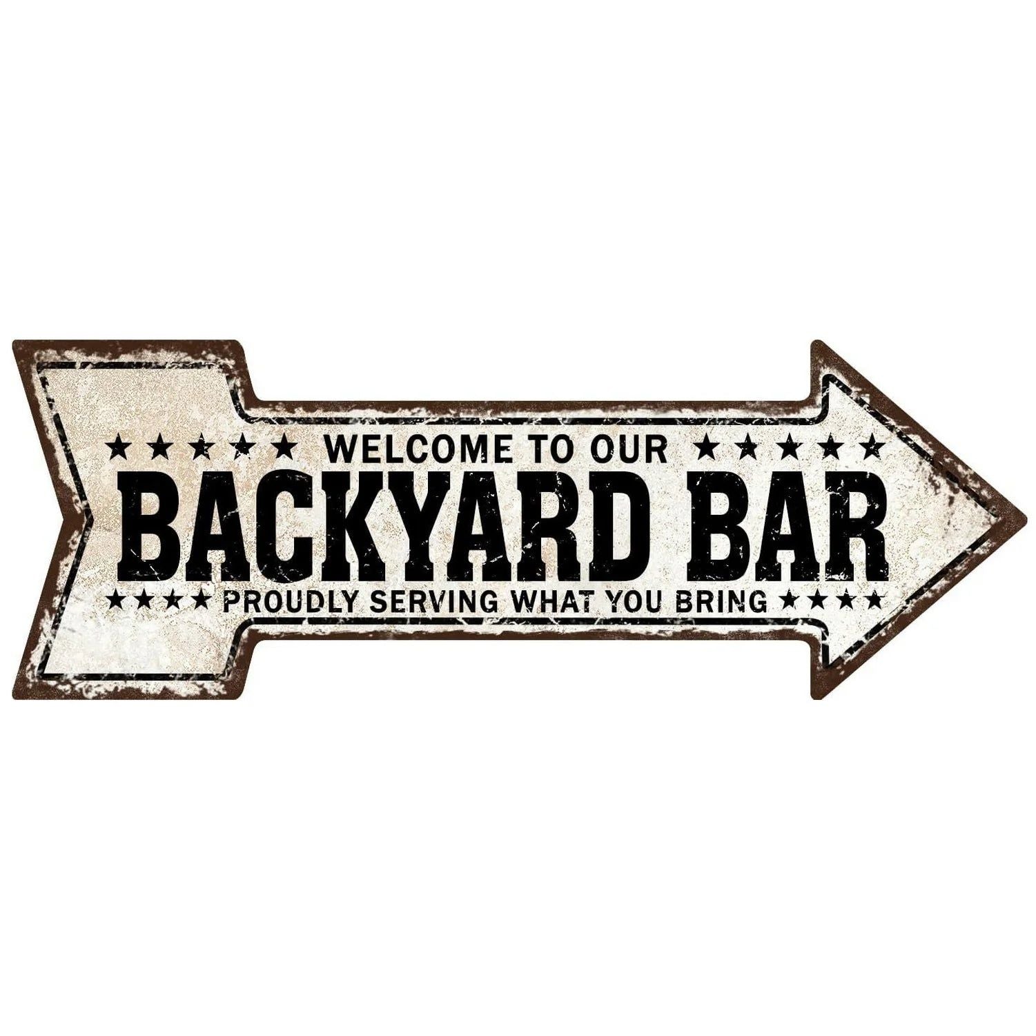 Special Arrow Shape Metal Tin Sign Waterproof Girl Cave Happy Hour Laundry Vintage Ornamental Mark Sign Board Wall Pub Cafe Bar - Grand Goldman