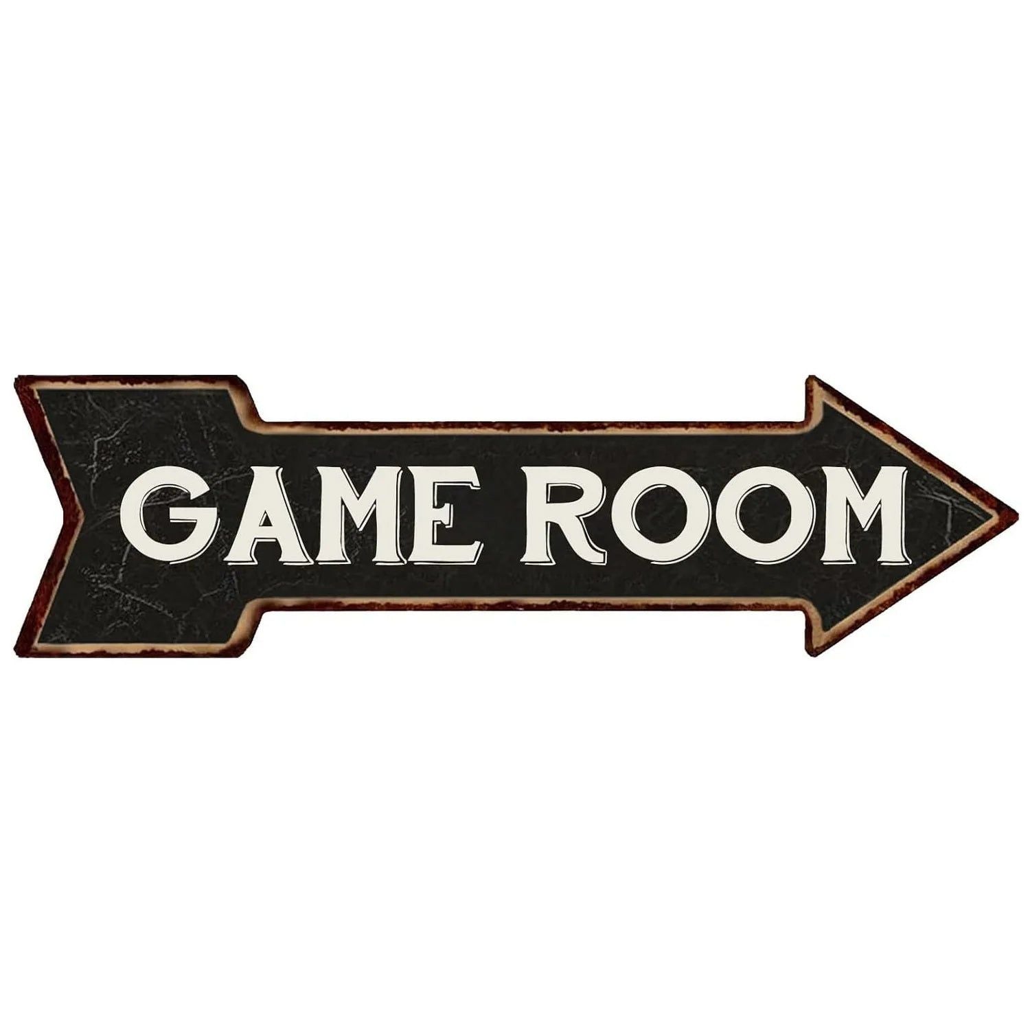 Special Arrow Shape Metal Tin Sign Waterproof Girl Cave Happy Hour Laundry Vintage Ornamental Mark Sign Board Wall Pub Cafe Bar - Grand Goldman