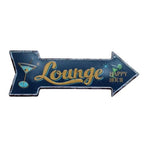 Special Arrow Shape Metal Tin Sign Waterproof Girl Cave Happy Hour Laundry Vintage Ornamental Mark Sign Board Wall Pub Cafe Bar - Grand Goldman