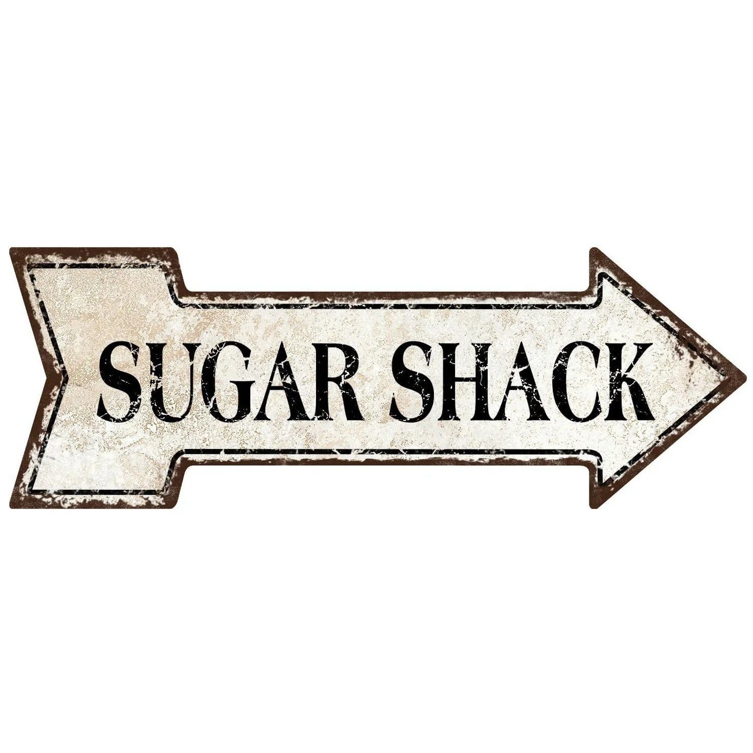 Special Arrow Shape Metal Tin Sign Waterproof Girl Cave Happy Hour Laundry Vintage Ornamental Mark Sign Board Wall Pub Cafe Bar - Grand Goldman