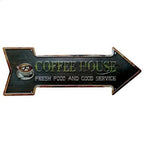 Special Arrow Shape Metal Tin Sign Waterproof Girl Cave Happy Hour Laundry Vintage Ornamental Mark Sign Board Wall Pub Cafe Bar - Grand Goldman