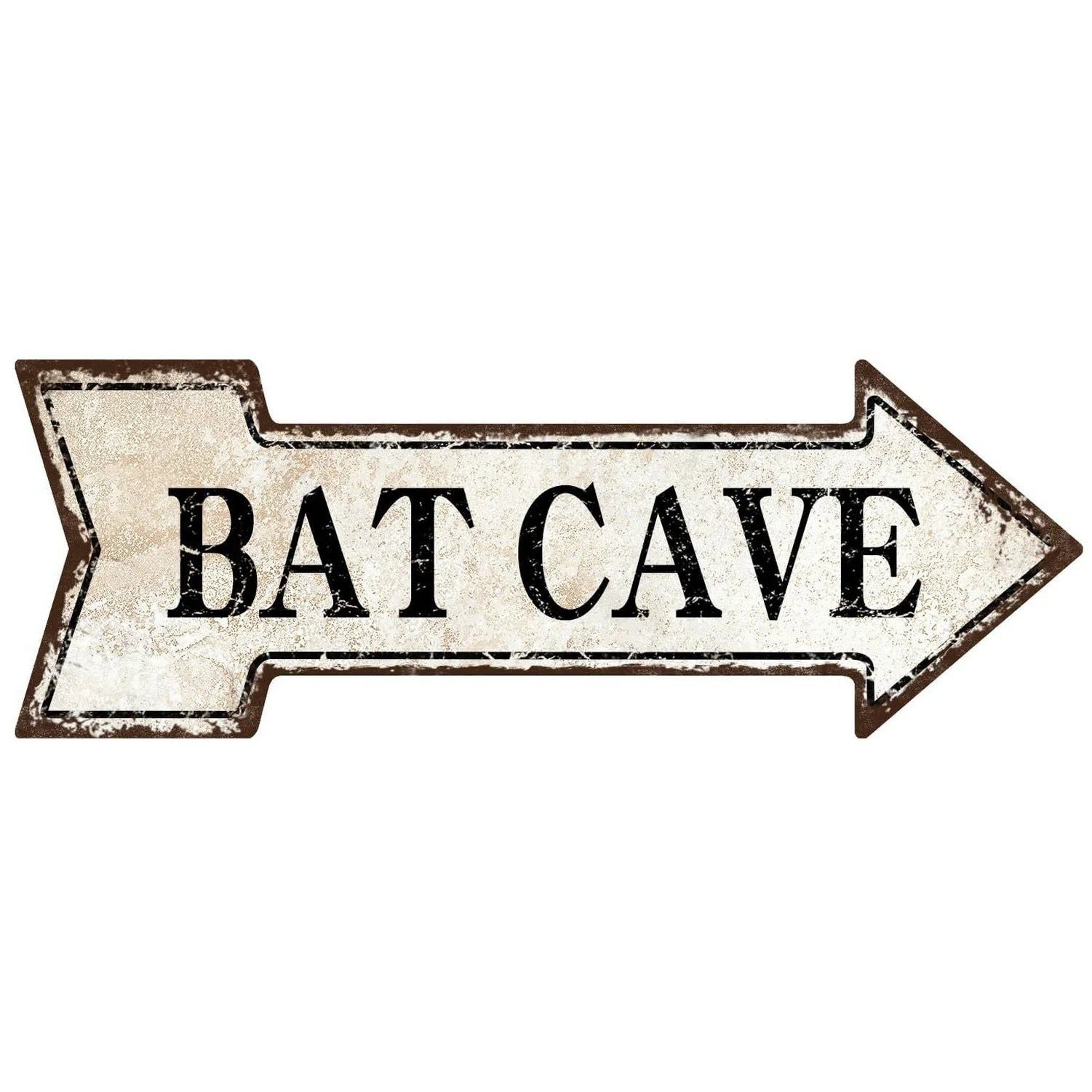 Special Arrow Shape Metal Tin Sign Waterproof Girl Cave Happy Hour Laundry Vintage Ornamental Mark Sign Board Wall Pub Cafe Bar - Grand Goldman