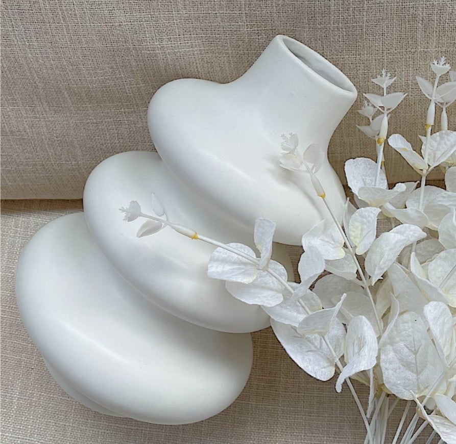 Special-shaped Ring Ceramic Vase Flower - Grand Goldman
