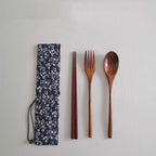Spoon and fork portable Japanese style set - Grand Goldman
