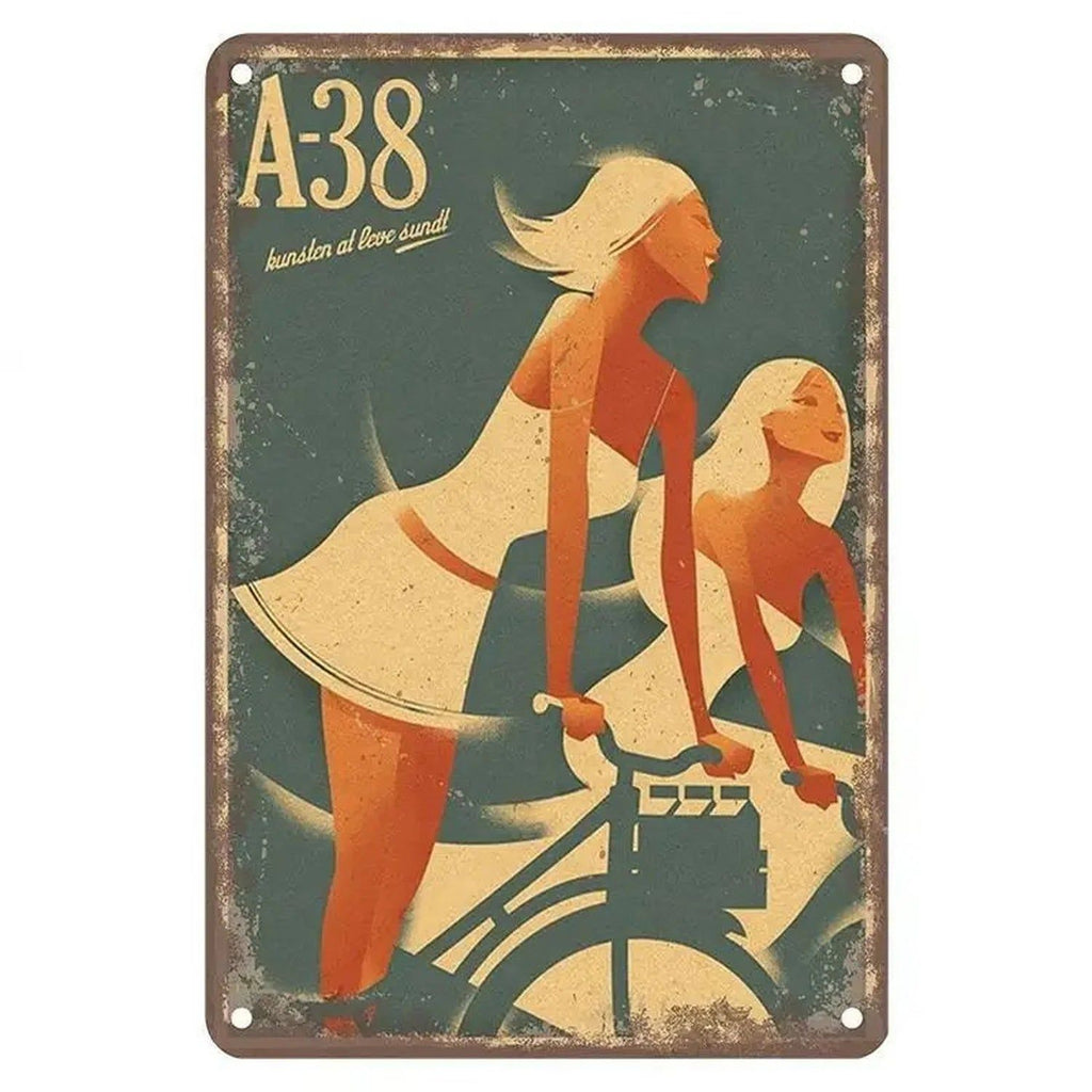 Sports Metal Tin Signs Tour De France Cycling Wall Art Posters Plate Wall Decor for Home Bars Man Cave Cafe Clubs Garage Retro - Grand Goldman