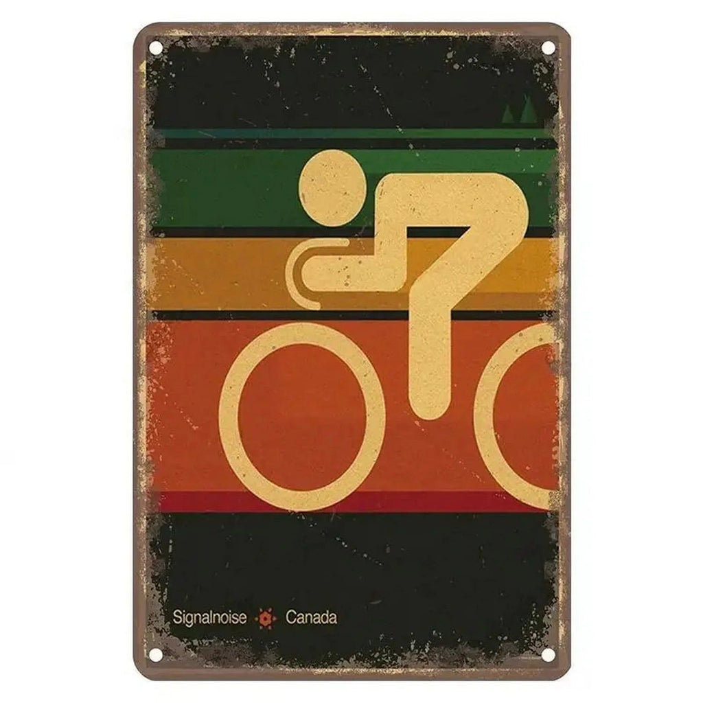 Sports Metal Tin Signs Tour De France Cycling Wall Art Posters Plate Wall Decor for Home Bars Man Cave Cafe Clubs Garage Retro - Grand Goldman