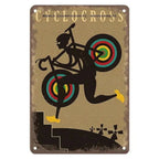 Sports Metal Tin Signs Tour De France Cycling Wall Art Posters Plate Wall Decor for Home Bars Man Cave Cafe Clubs Garage Retro - Grand Goldman