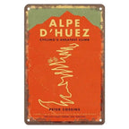 Sports Metal Tin Signs Tour De France Cycling Wall Art Posters Plate Wall Decor for Home Bars Man Cave Cafe Clubs Garage Retro - Grand Goldman