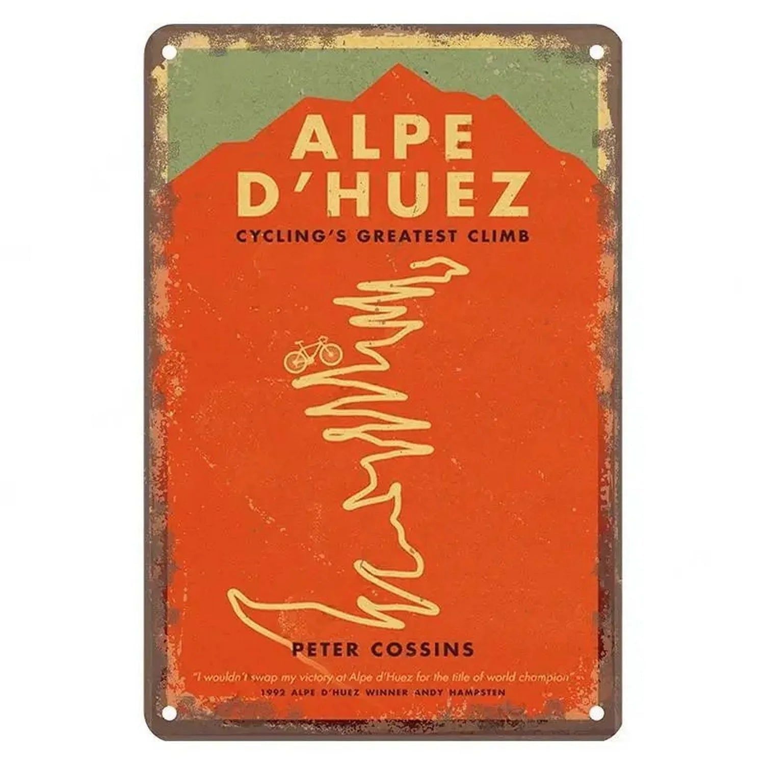 Sports Metal Tin Signs Tour De France Cycling Wall Art Posters Plate Wall Decor for Home Bars Man Cave Cafe Clubs Garage Retro - Grand Goldman