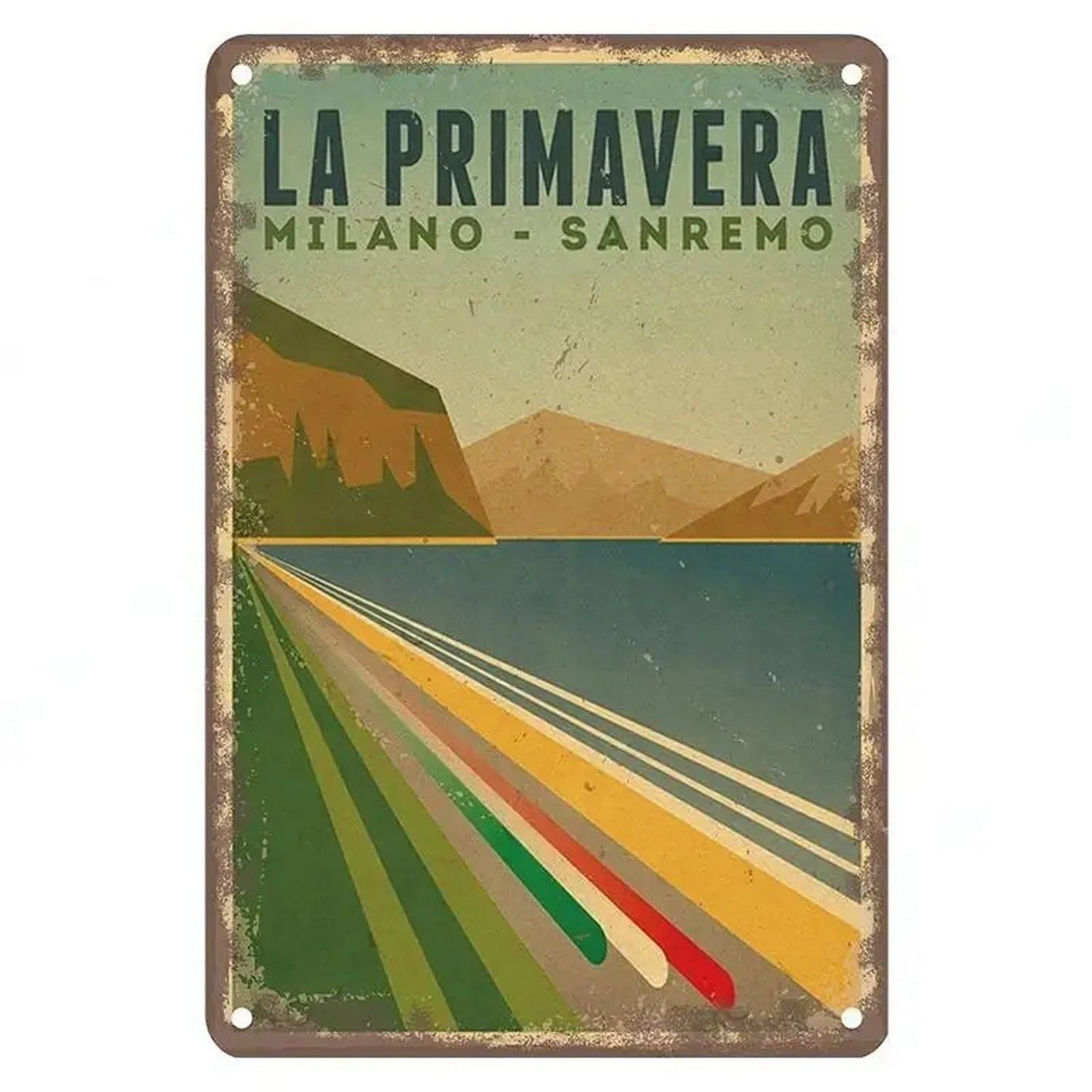 Sports Metal Tin Signs Tour De France Cycling Wall Art Posters Plate Wall Decor for Home Bars Man Cave Cafe Clubs Garage Retro - Grand Goldman