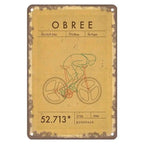 Sports Metal Tin Signs Tour De France Cycling Wall Art Posters Plate Wall Decor for Home Bars Man Cave Cafe Clubs Garage Retro - Grand Goldman