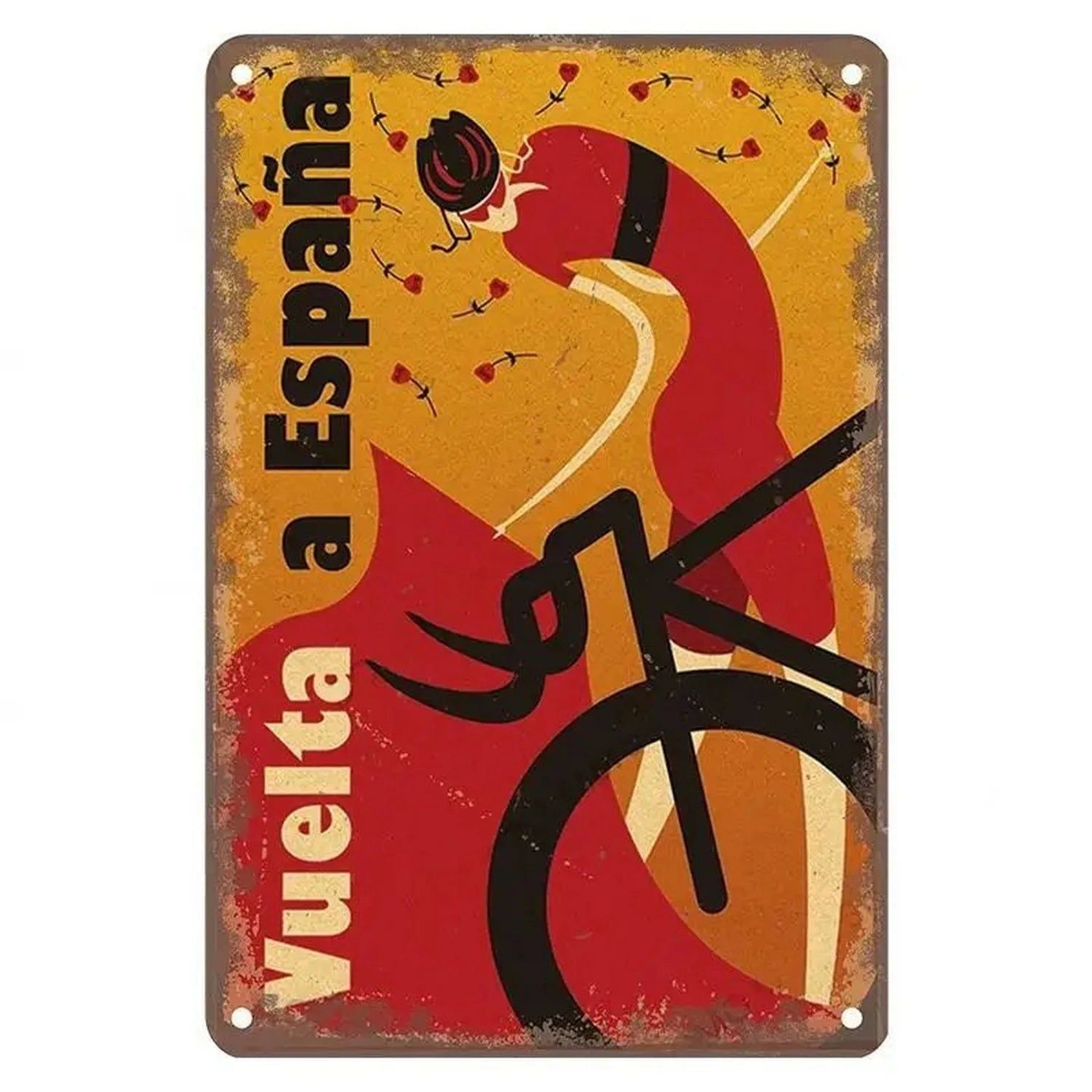 Sports Metal Tin Signs Tour De France Cycling Wall Art Posters Plate Wall Decor for Home Bars Man Cave Cafe Clubs Garage Retro - Grand Goldman