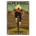 Sports Metal Tin Signs Tour De France Cycling Wall Art Posters Plate Wall Decor for Home Bars Man Cave Cafe Clubs Garage Retro - Grand Goldman