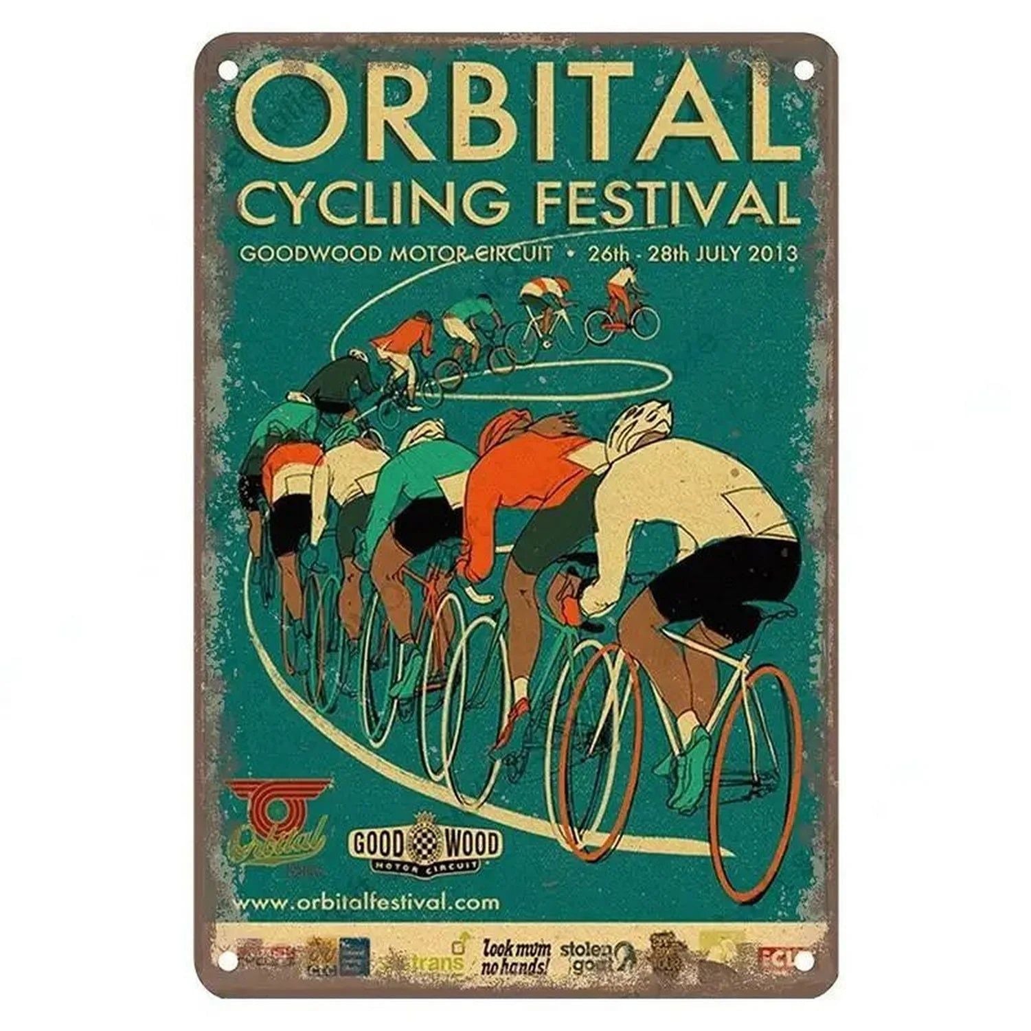 Sports Metal Tin Signs Tour De France Cycling Wall Art Posters Plate Wall Decor for Home Bars Man Cave Cafe Clubs Garage Retro - Grand Goldman