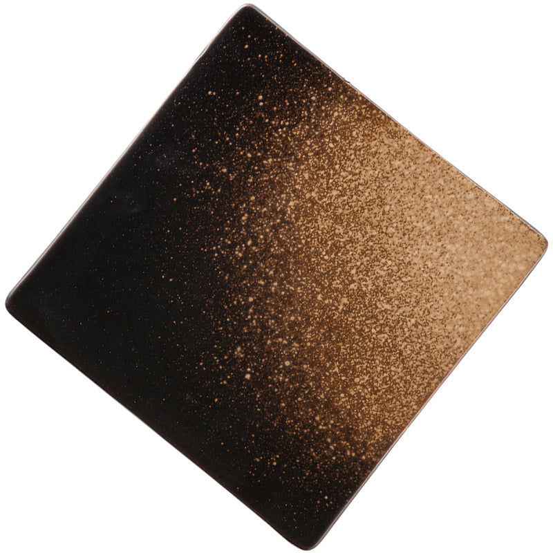 Square Plate Colored Glaze Plate Dish Barbecue Ceramic Plate - Grand Goldman