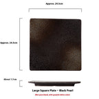Square Plate Colored Glaze Plate Dish Barbecue Ceramic Plate - Grand Goldman
