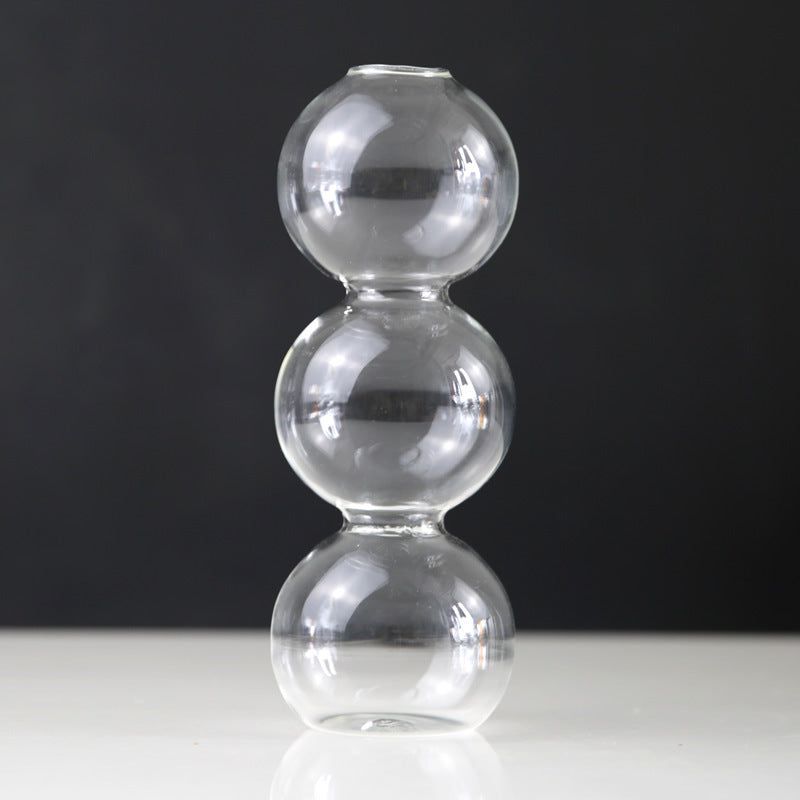 Stained Glass Bubble Vase Flower Arrangement - Grand Goldman