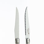 Stainless Steel Rosewood Wooden Handle Western Knife Steak Knife And Fork Set - Grand Goldman