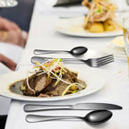 Stainless steel tableware 24 piece set, Western cuisine 4 main pieces, tableware gift box set - Grand Goldman